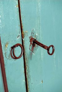 Close-up of old door