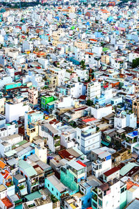 High angle view of cityscape