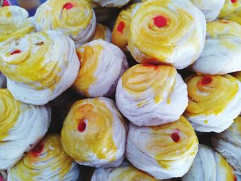 Full frame shot of fruits for sale in market