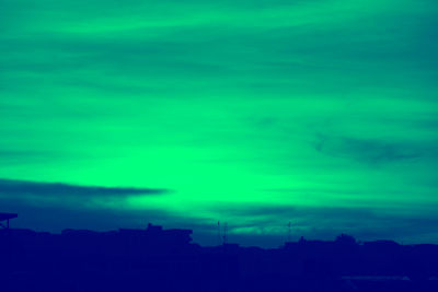 Low angle view of sky at night