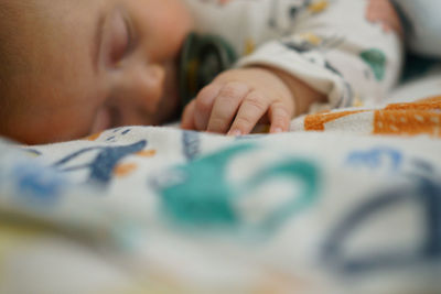 Portrait of cute baby girl with teddy bear