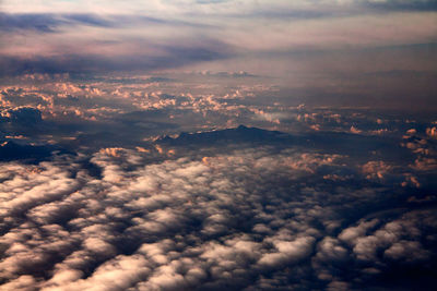 Aerial view of cloudscape against sky