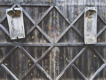 Old wooden doors