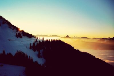 Scenic view of lake during winter