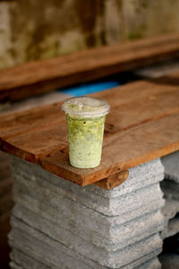 Close-up of books on table