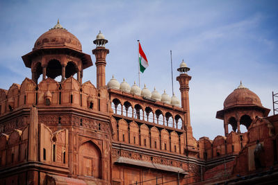 Low angle view of historic building against sky