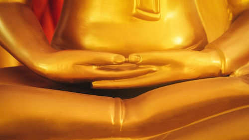 Close-up of buddha statue