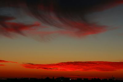 Scenic view of landscape at sunset