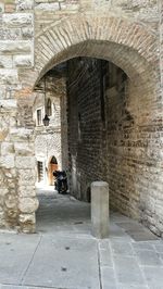 Archway of historic building