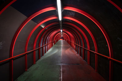 Interior of tunnel
