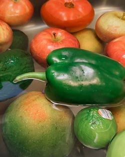 High angle view of tomatoes