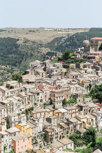 High angle view of cityscape