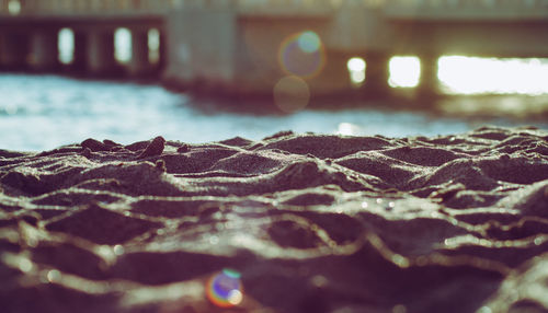 Surface level of sea shore