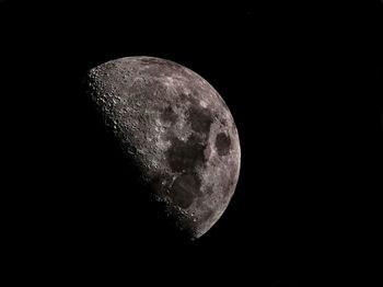 Close-up of moon against sky at night