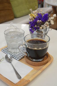 Close-up of drink on table