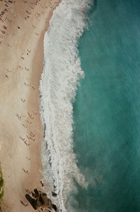 Aerial view of beach