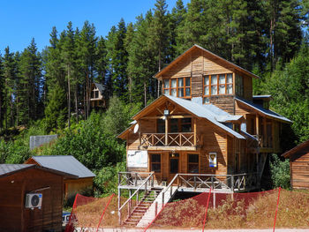 Built structure in forest