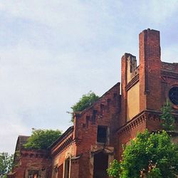 Low angle view of building against the sky