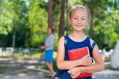 Portrait of smiling girl