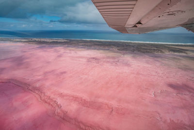 Hutt lagoon in western australia