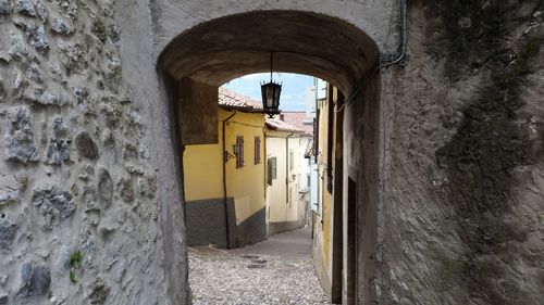 Entrance of tunnel