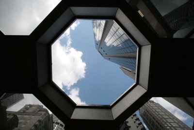 Low angle view of built structure against sky