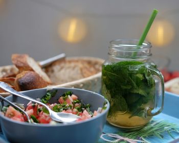 Close-up of salad in bowl