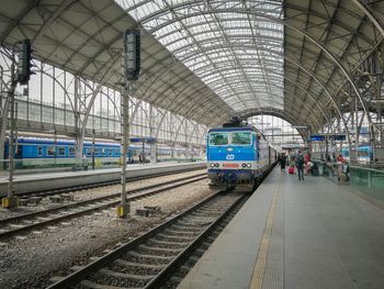 Train at railroad station