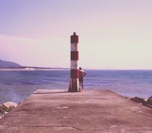 Lighthouse on beach