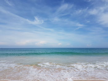 Scenic view of sea against sky