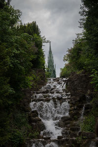View of building against cloudy sky