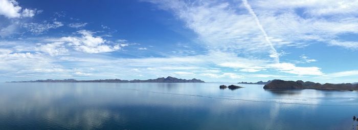 Panoramic view of sea against sky