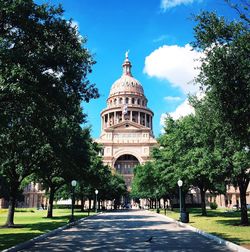 Texas state capitol against sky