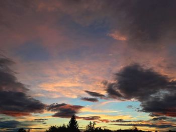 Low angle view of dramatic sky