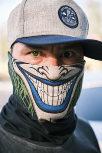 Close-up portrait of young man