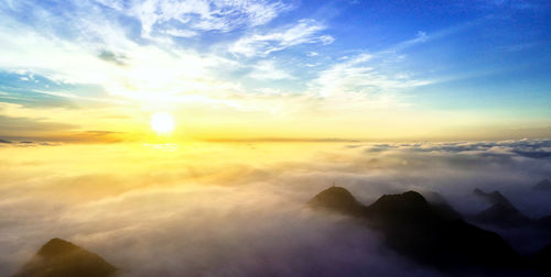 Scenic view of sunset sky