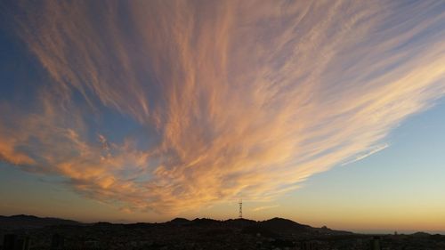 Scenic view of landscape at sunset