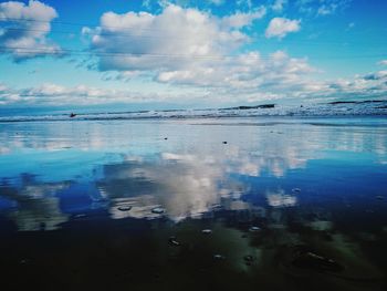 Scenic view of sea against sky