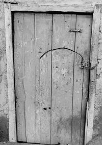 Close-up of wooden door