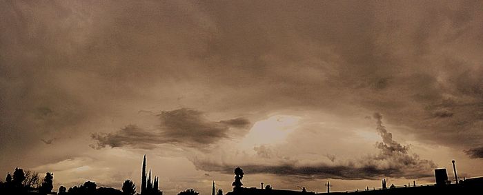 View of cloudy sky at sunset