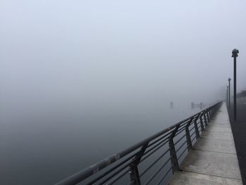 Road in foggy weather