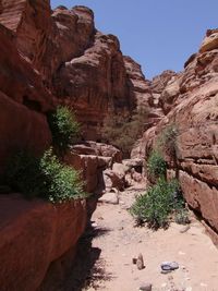 View of rock formations