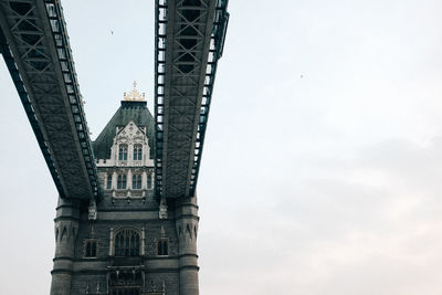 Low angle view of built structure against sky