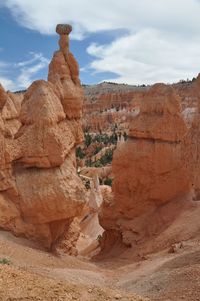 Rock formations against sky at bryce canyon national park