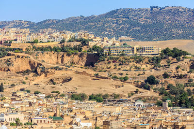 Panoramic view of the medina of fez