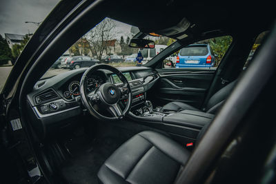 Interior of car