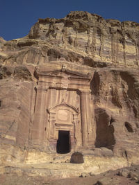 Low angle view of old ruins