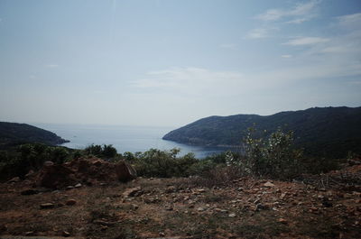 Scenic view of sea against sky