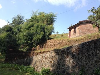 Built structure with trees in background