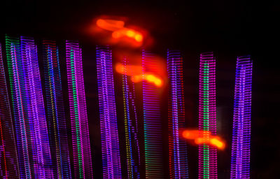 Close-up of illuminated lights